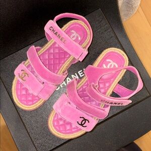 Chanel Pink Sandals